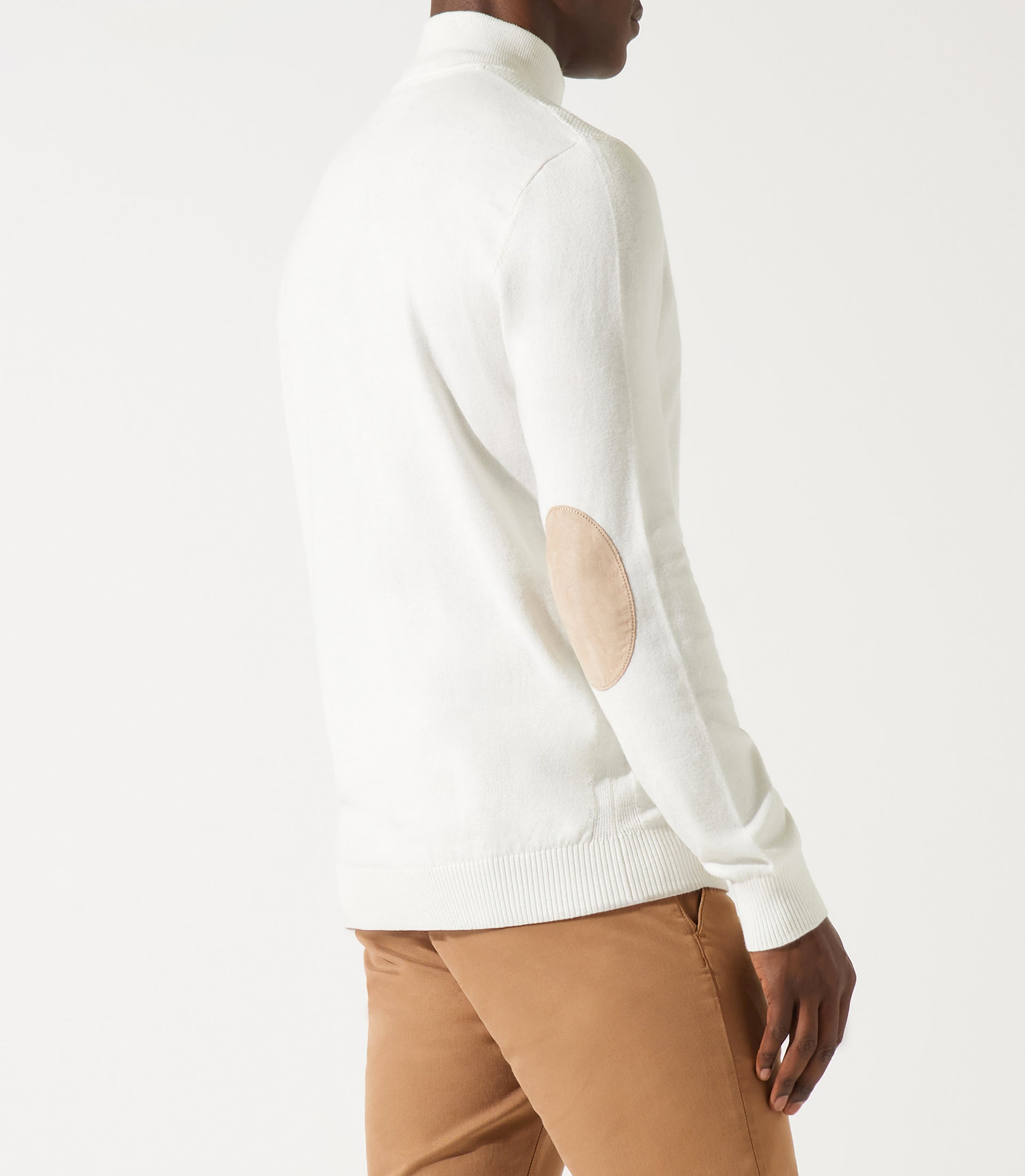 Pull col demi zip écru - IZAC