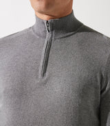 Pull col demi zip gris - IZAC