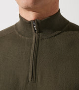 Pull col demi zip kaki - IZAC