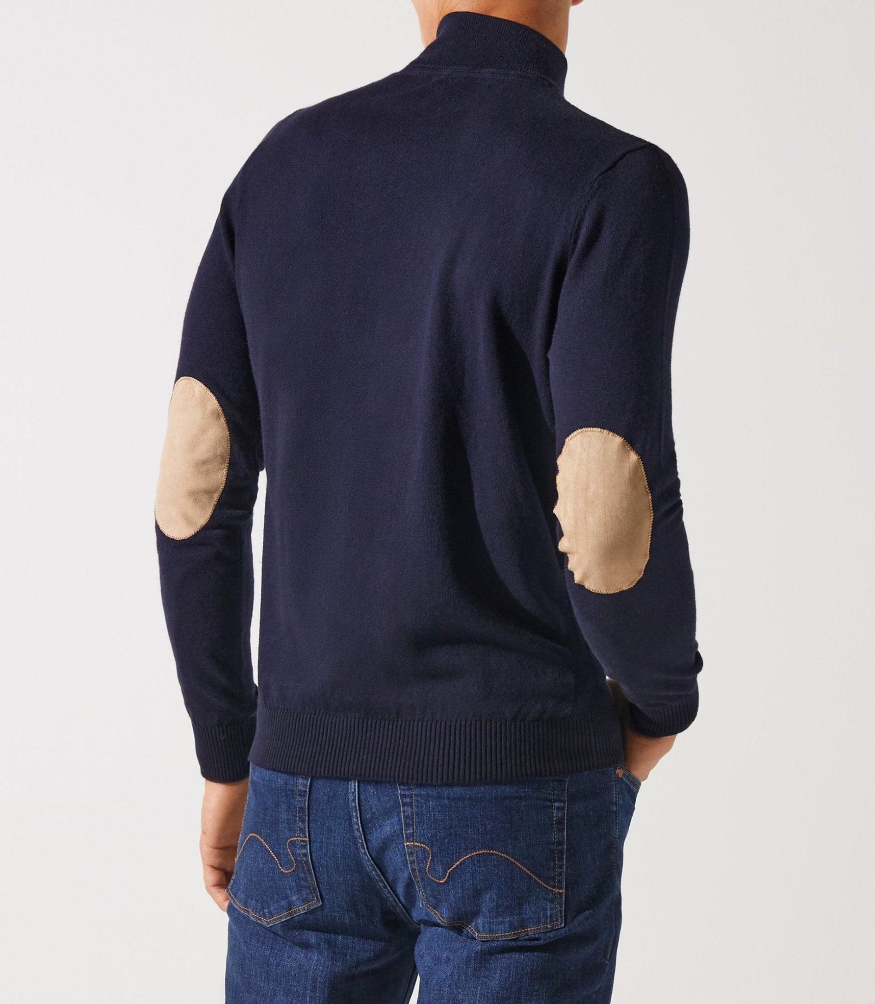 Pull col demi zip marine - IZAC