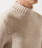 Pull col roulé neps écru - IZAC