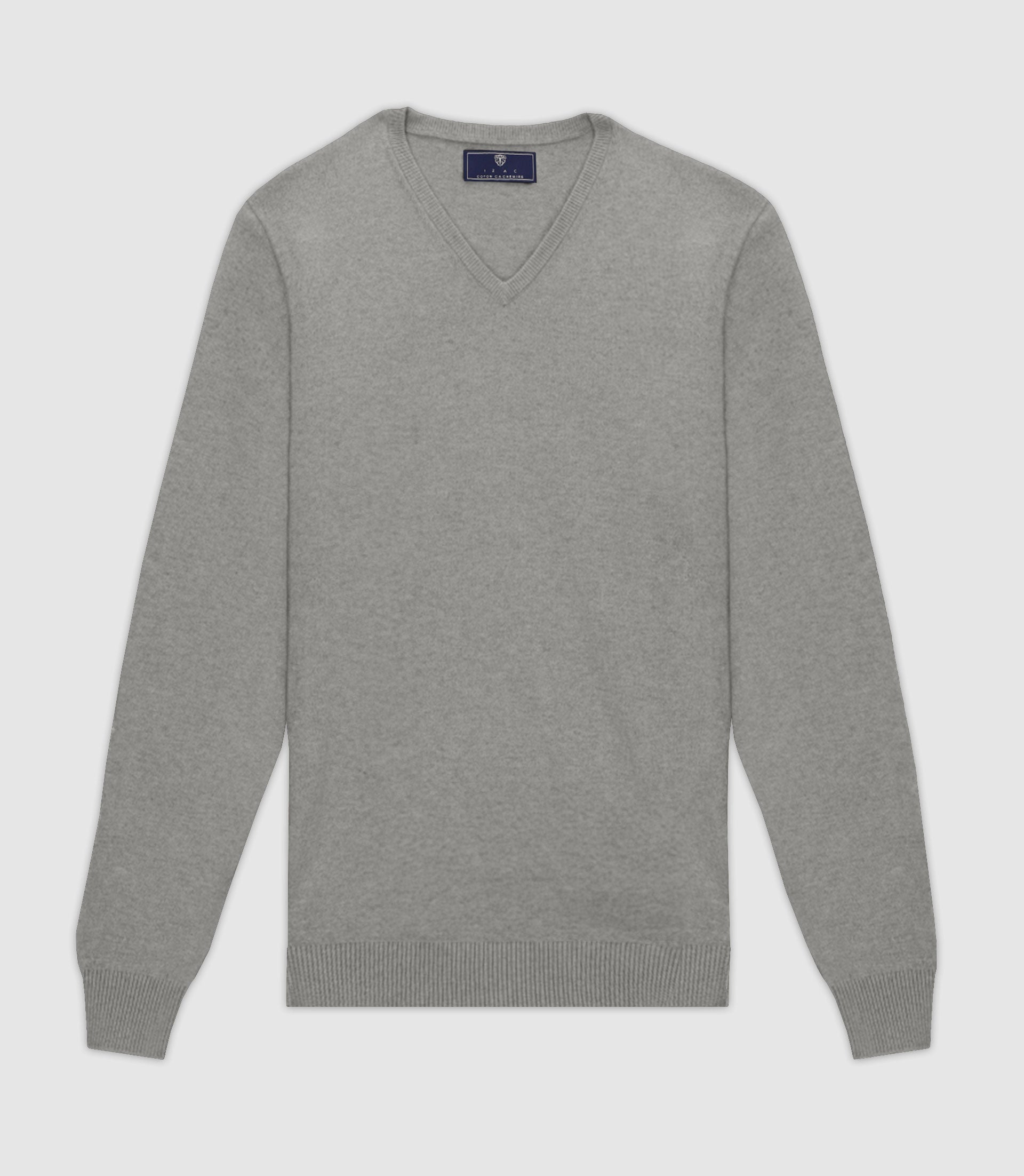 Pull col V gris - IZAC