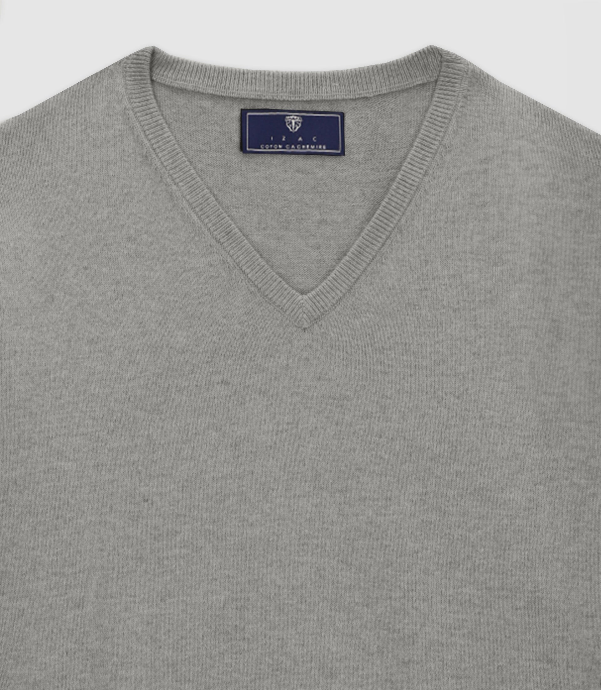 Pull col V gris - IZAC