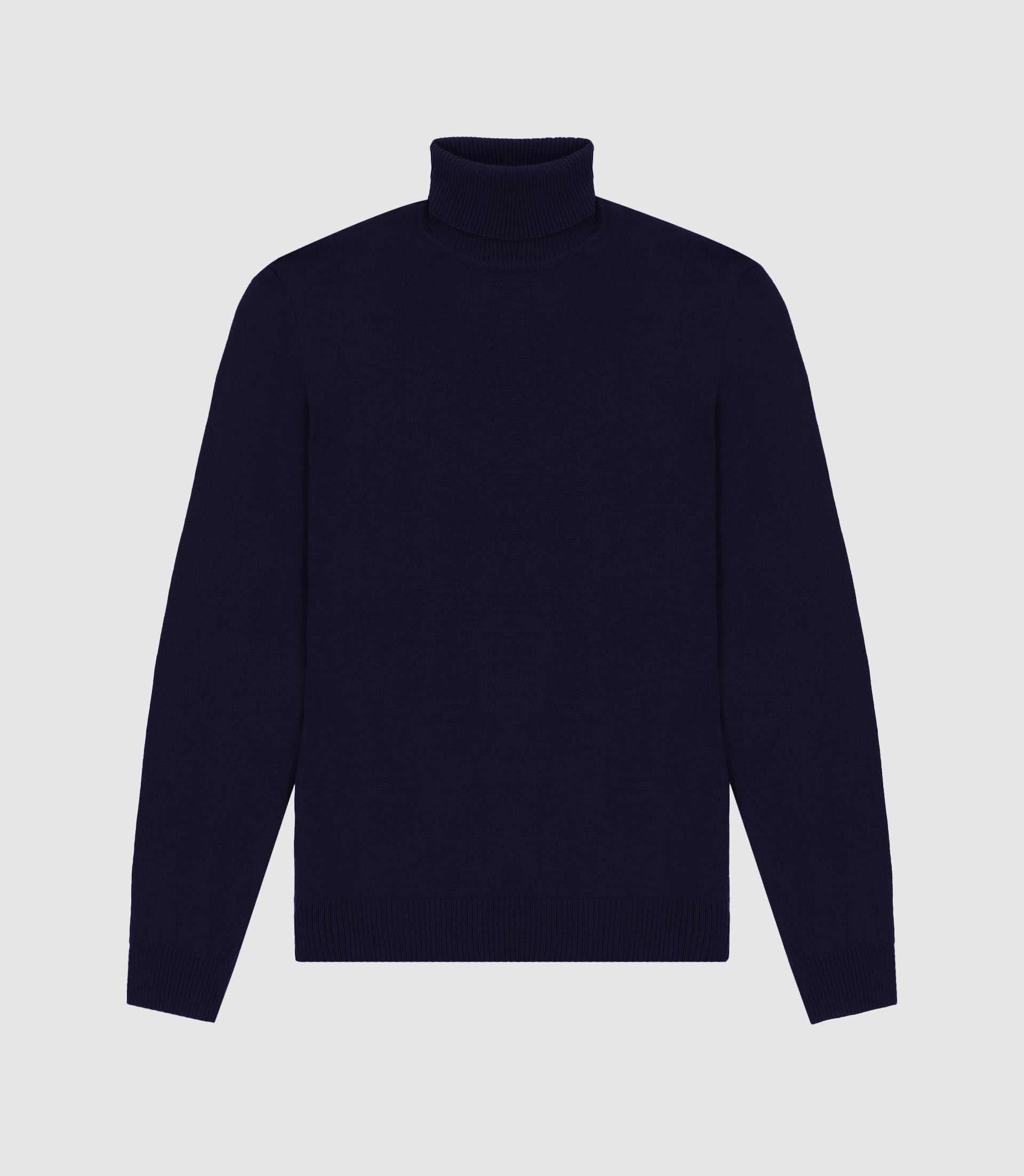 Pull col roulé marine - IZAC
