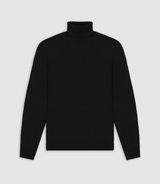 Pull col roulé noir - IZAC
