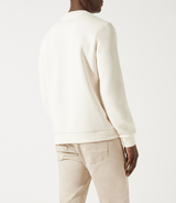 Sweat col rond fantaisie écru - IZAC