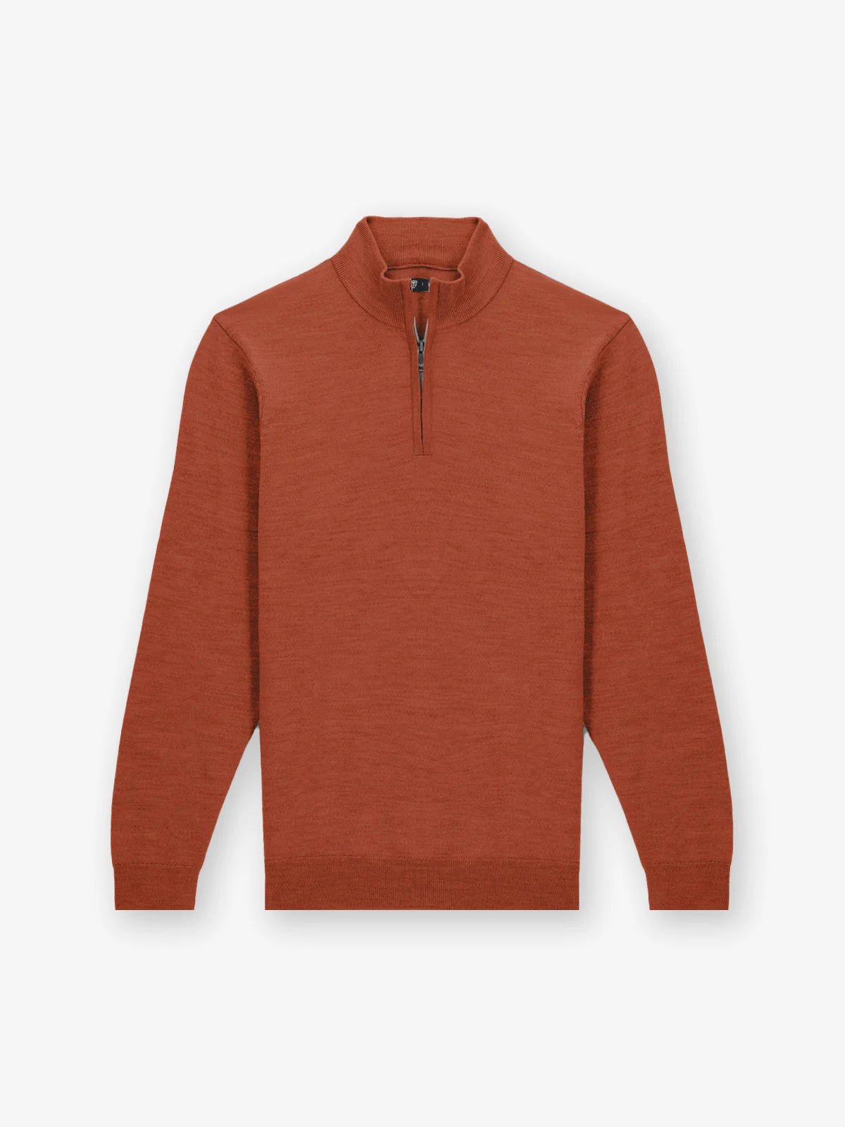 Pull col zip brique - IZAC