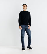Pull col rond noir - IZAC