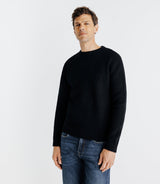 Pull col rond noir - IZAC