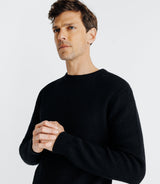 Pull col rond noir - IZAC