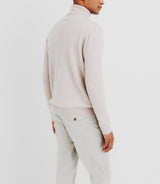 Pull col roulé 100% cachemire beige - IZAC