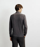 Pull col montant 100% cachemire marron - IZAC