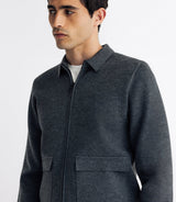 Pull cardigan zippé anthracite - IZAC