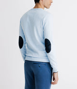 Pull col V manches longues bleu ciel - IZAC