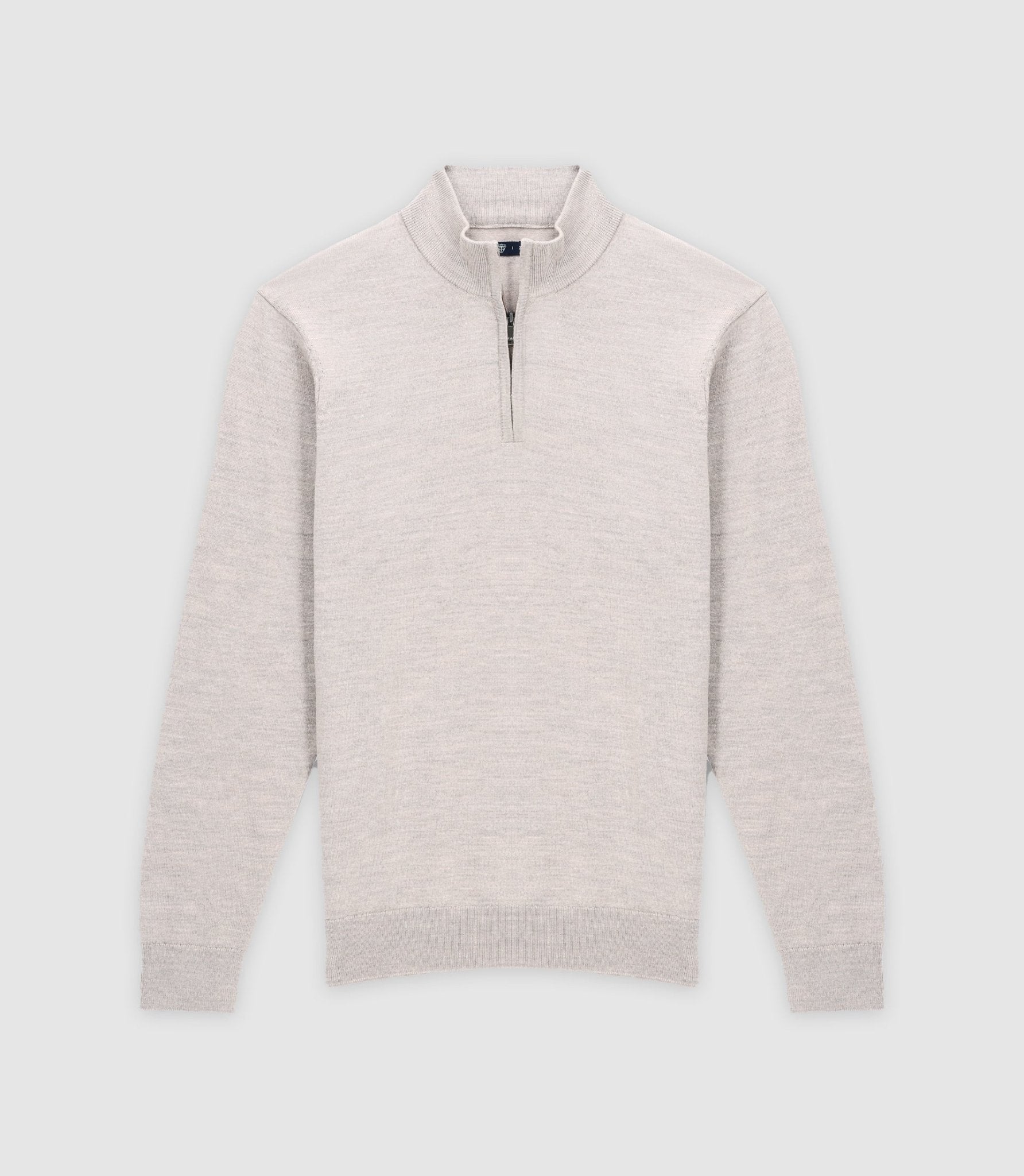 Pull col montant gris beige - IZAC