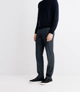 Pull col roulé en laine mérinos marine - IZAC