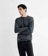 Pull sweat col rond anthracite - IZAC