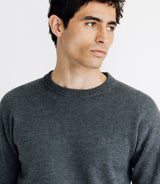 Pull sweat col rond anthracite - IZAC