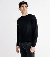 Pull sweat col rond noir - IZAC