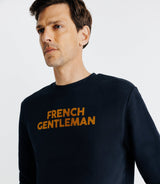 Pull sweat avec flocage marine - IZAC