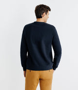 Pull sweat avec flocage marine - IZAC