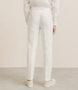 Pantalon en coton et lin ecru - IZAC