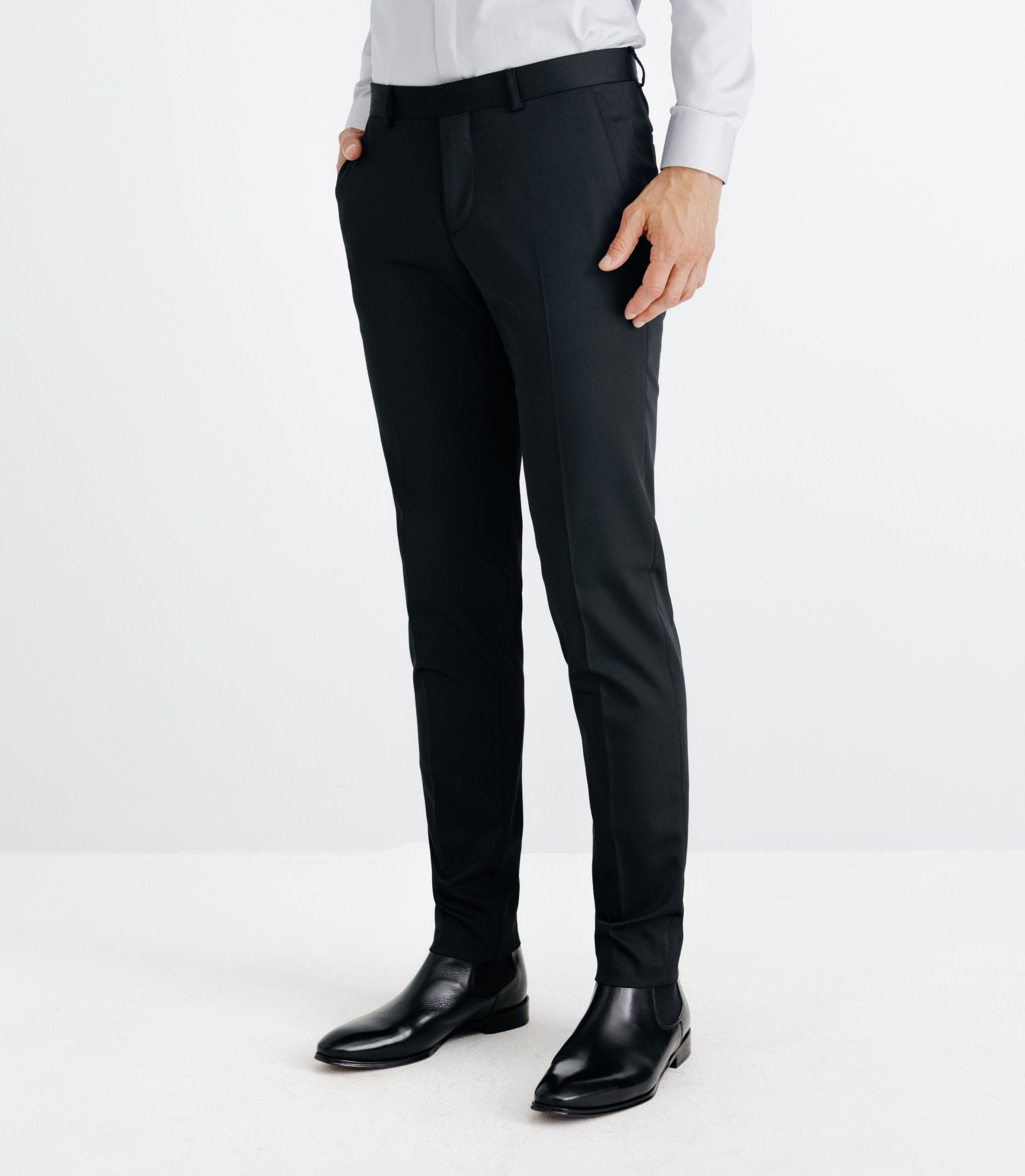 Pantalon ville tissu technique noir - IZAC
