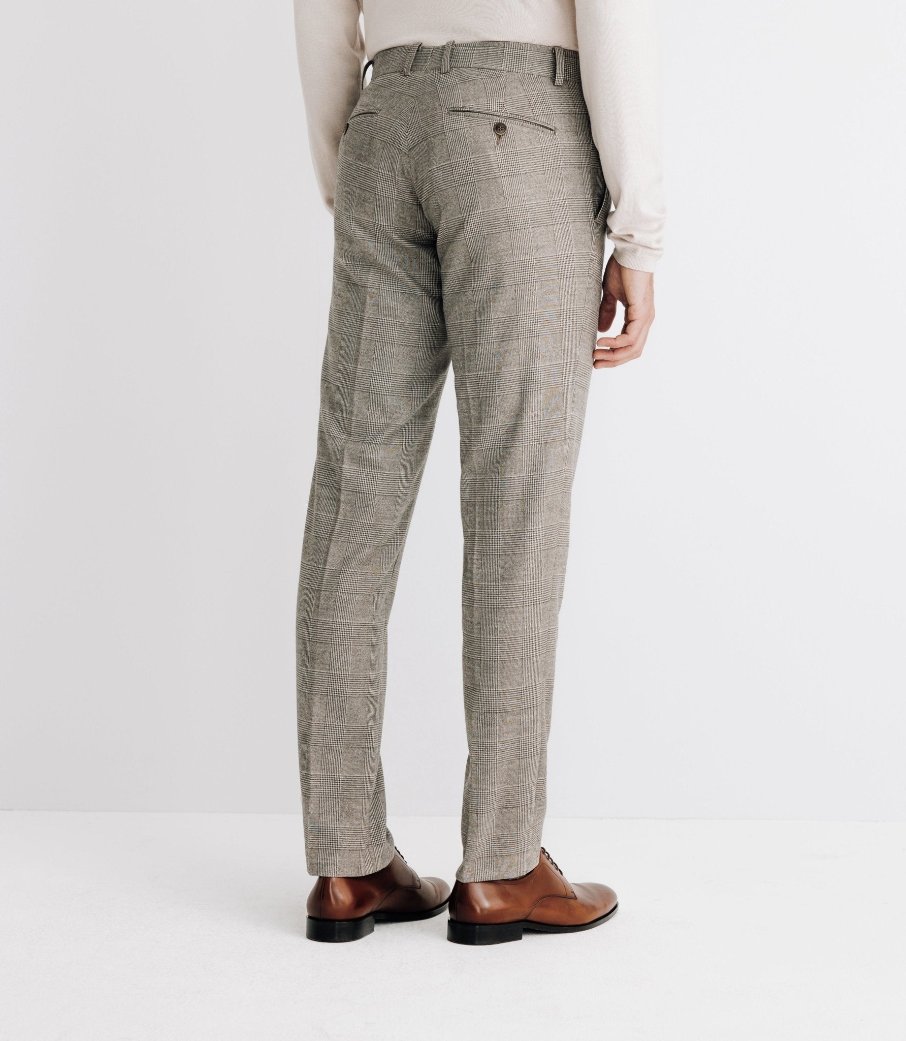 Pantalon ville séparable à carreaux beige - IZAC