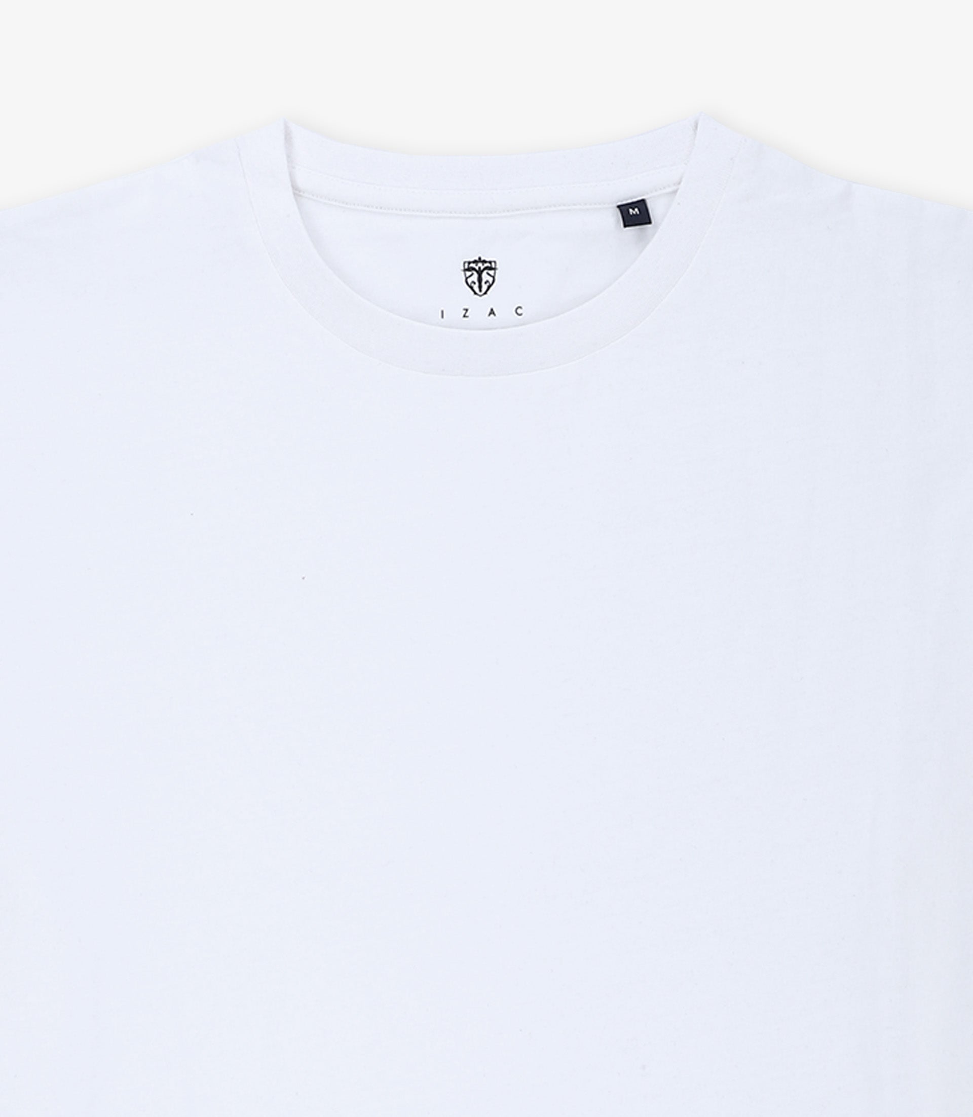 T-shirt col rond blanc - IZAC