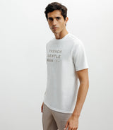 T-shirt print écru - IZAC