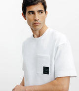 T-shirt oversize col rond blanc - IZAC