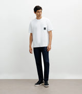 T-shirt oversize col rond blanc - IZAC