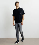 T-shirt oversize col rond noir - IZAC