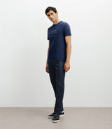 T-shirt print bleu - IZAC