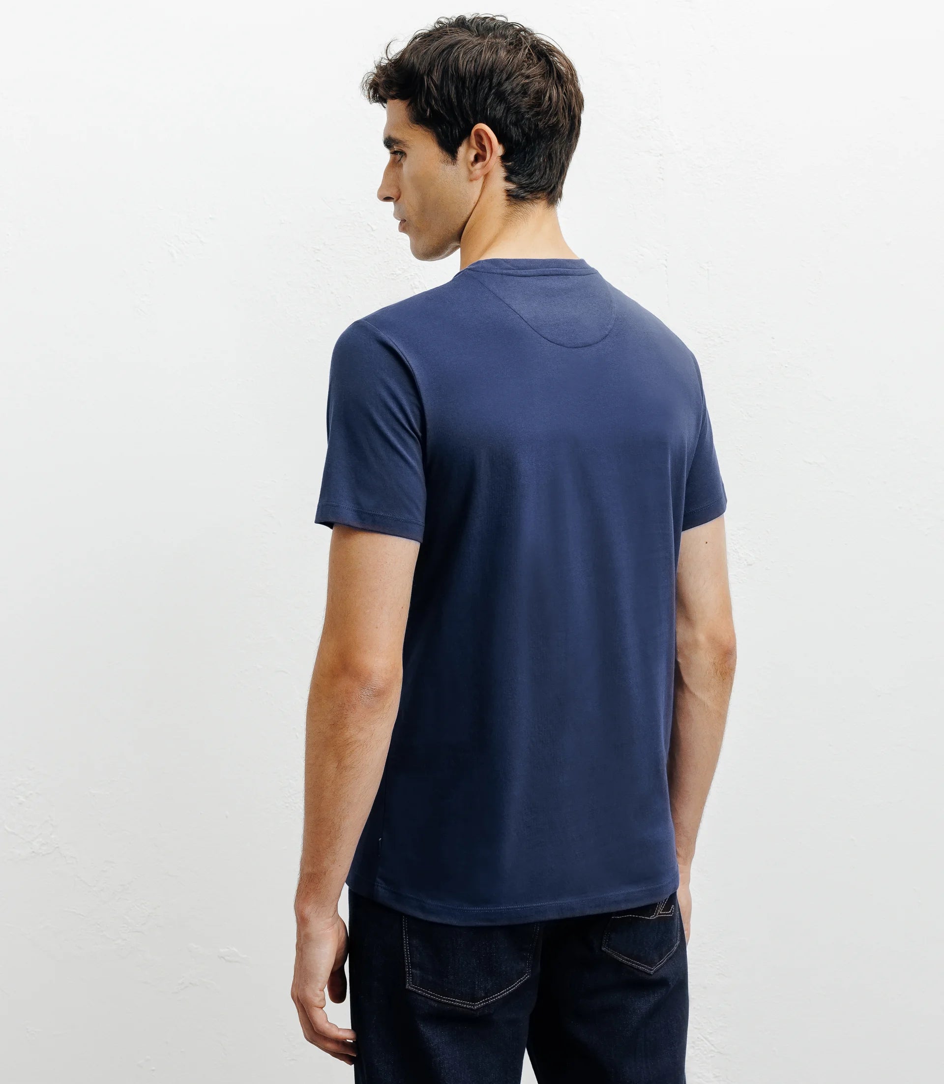 T-shirt print bleu - IZAC