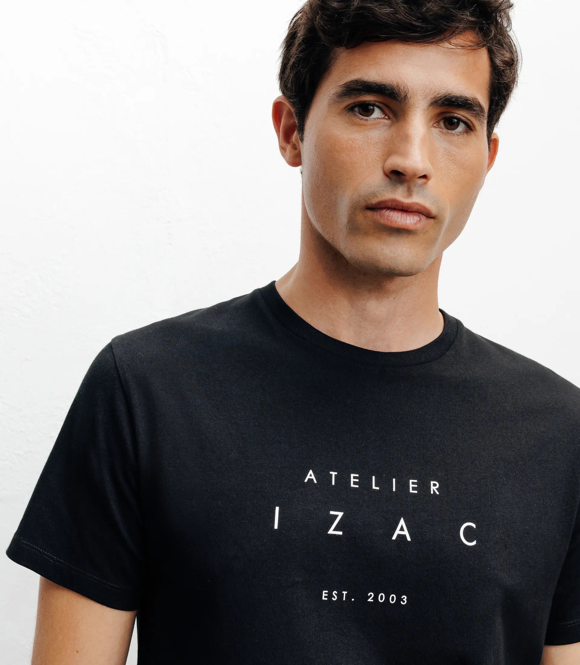 T-shirt print noir - IZAC