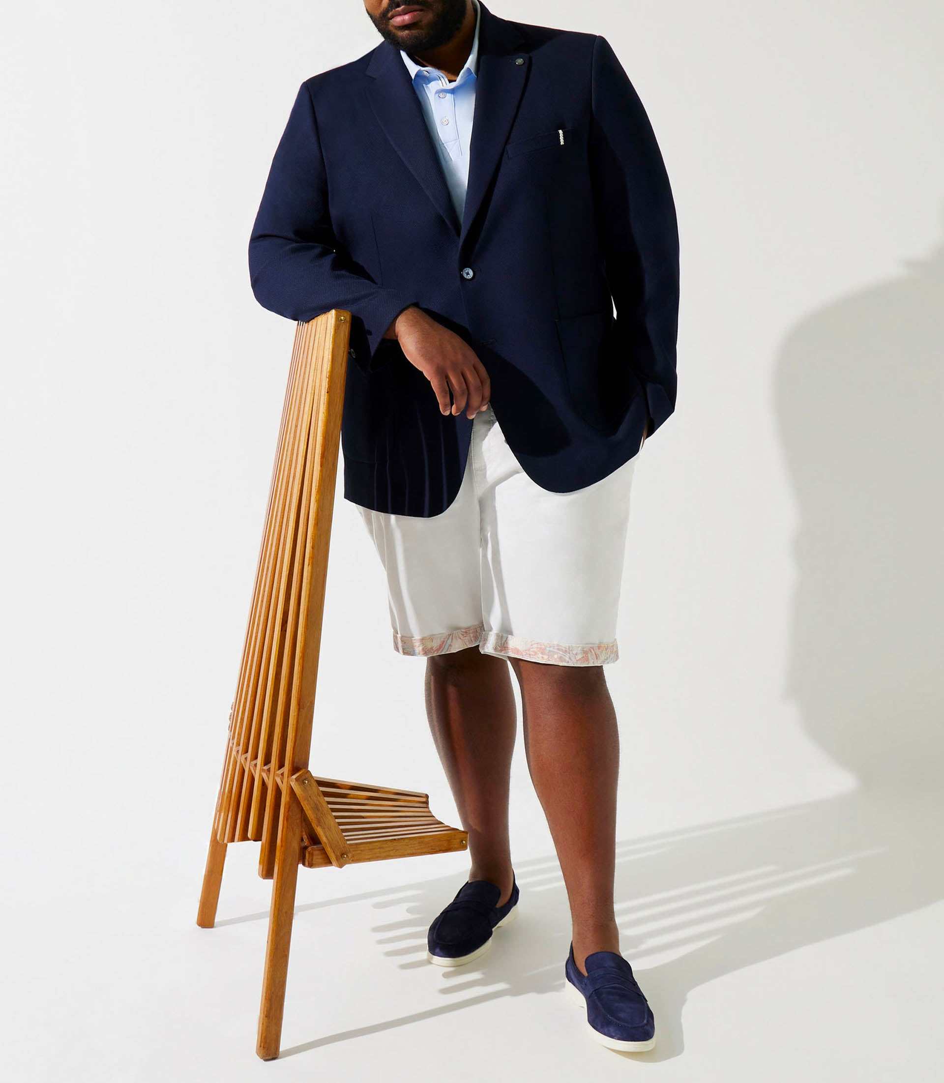 Veste casual marine ASTIBT - IZAC