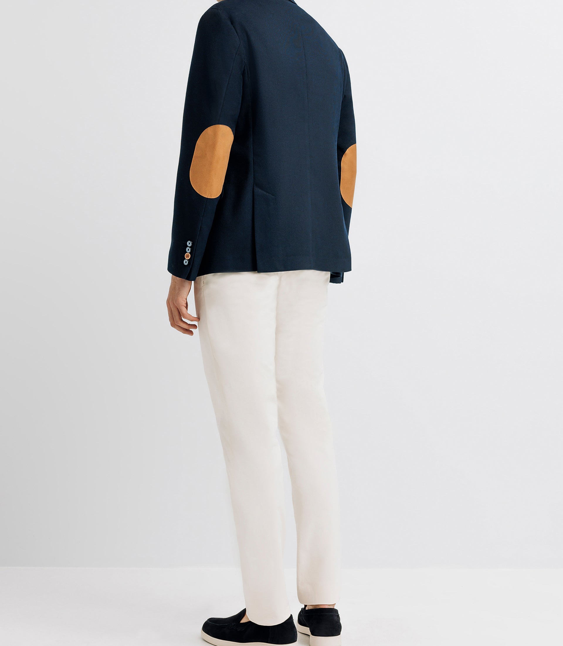 Veste casual à coudière marine - IZAC