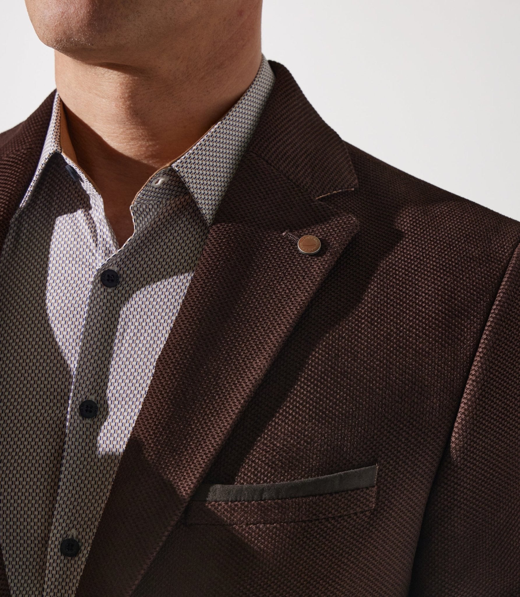 Veste en velours armuré marron DJANGO - IZAC
