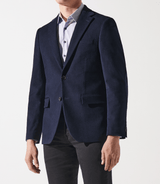 Veste en velours armuré marine - IZAC