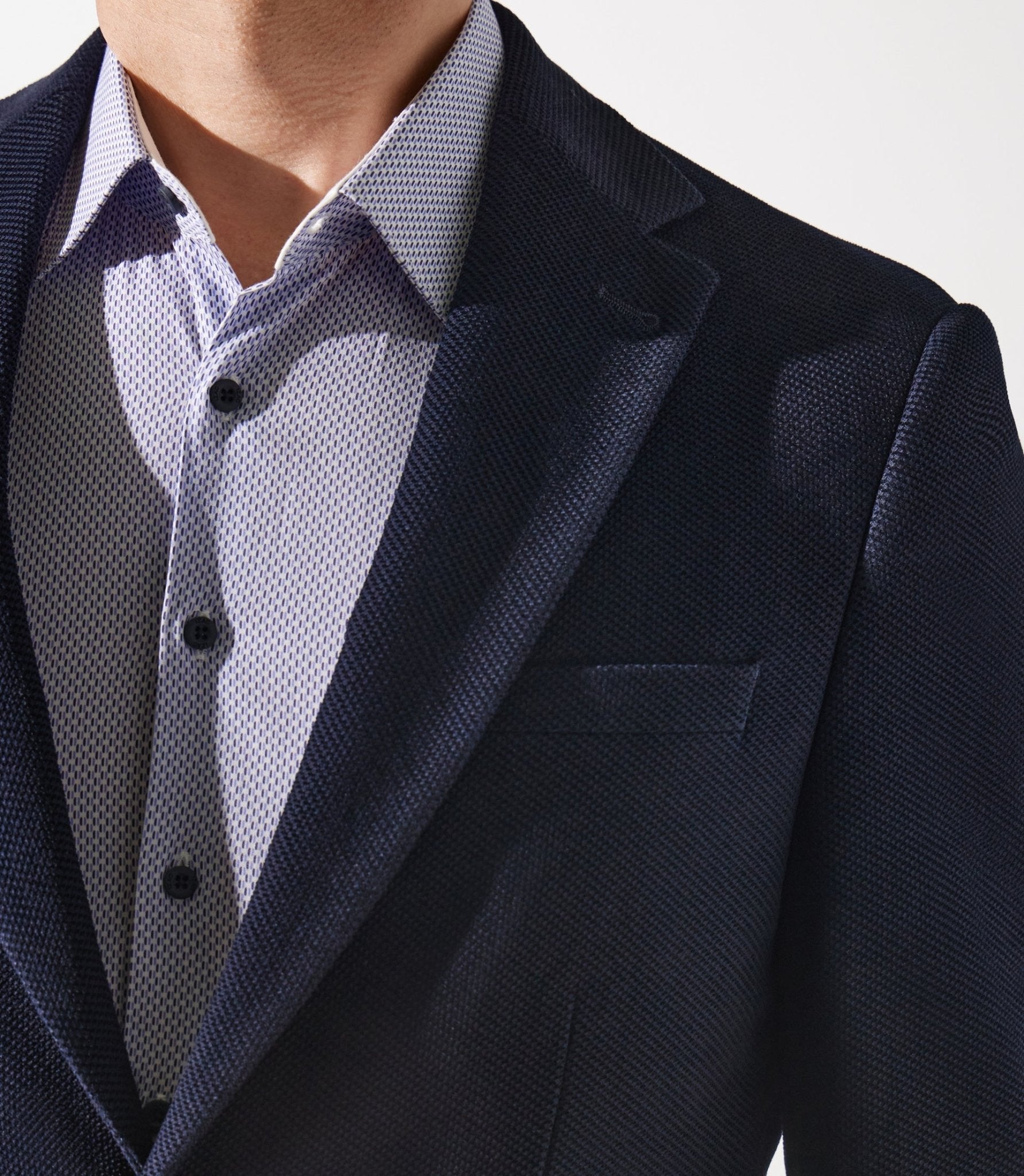 Veste en velours armuré marine - IZAC