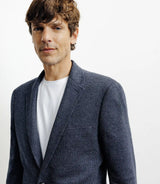 Veste casual en maille marine - IZAC