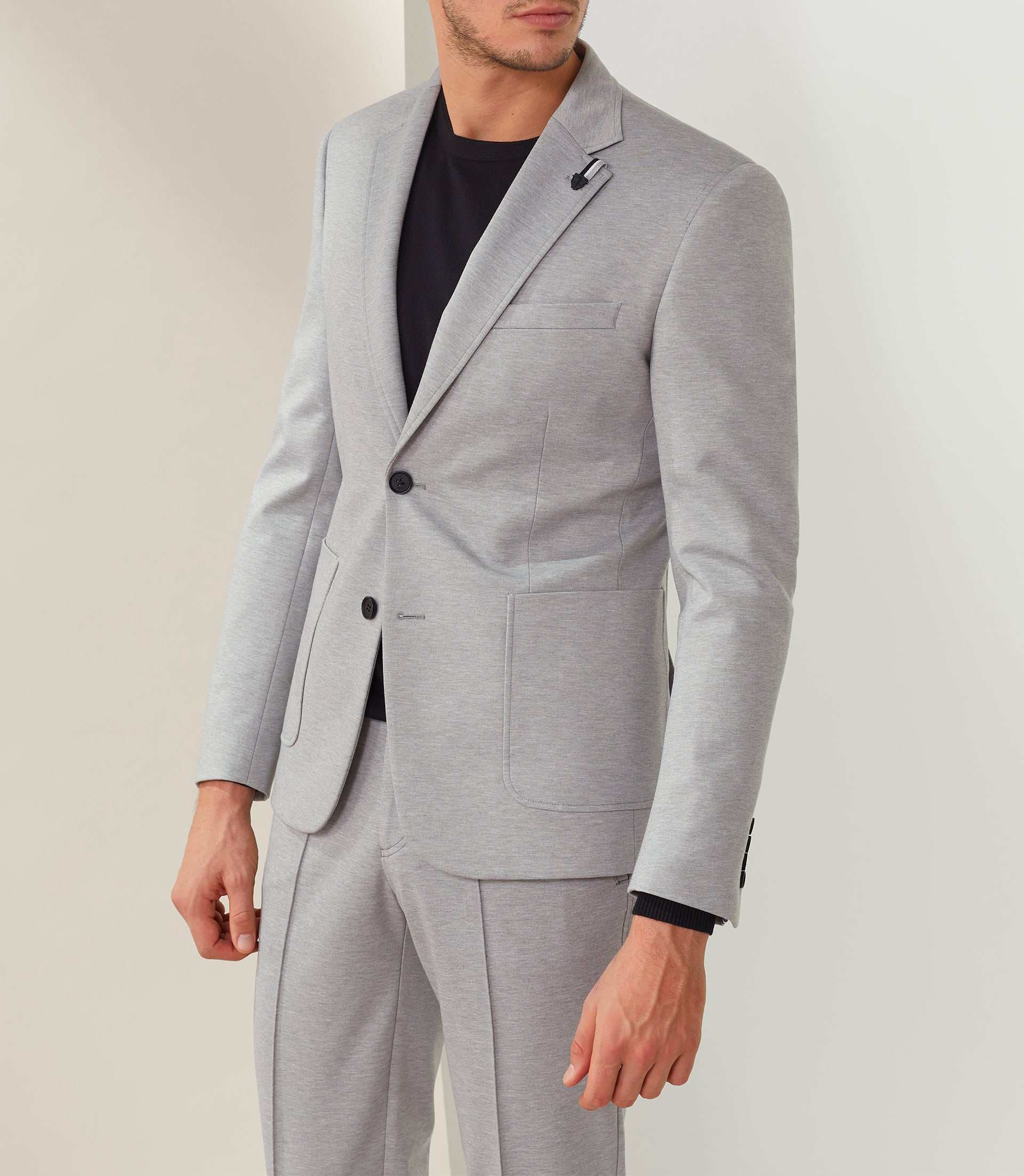 Veste ville maille gris - clair "Ales" - IZAC