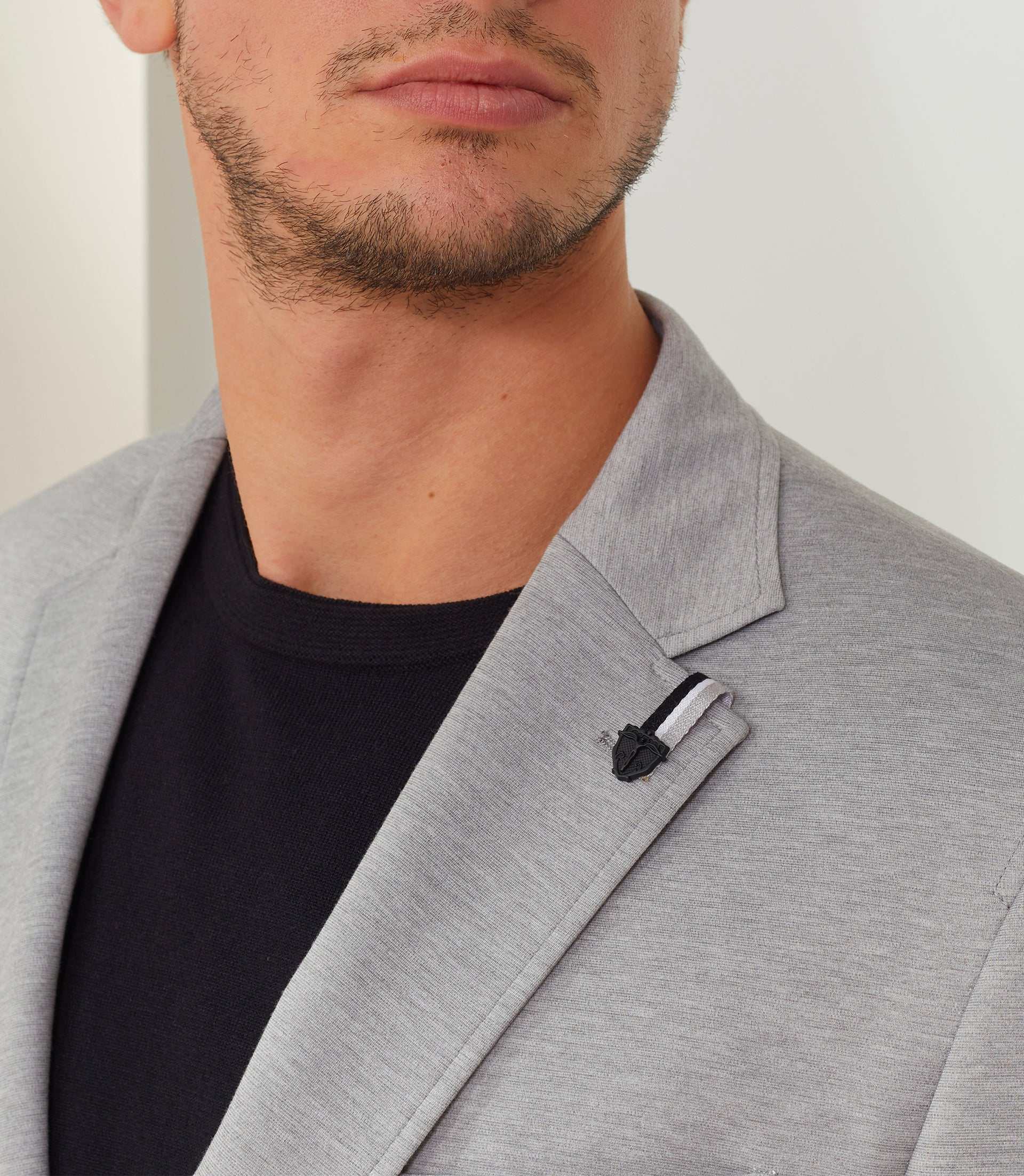 Veste ville maille gris - clair "Ales" - IZAC
