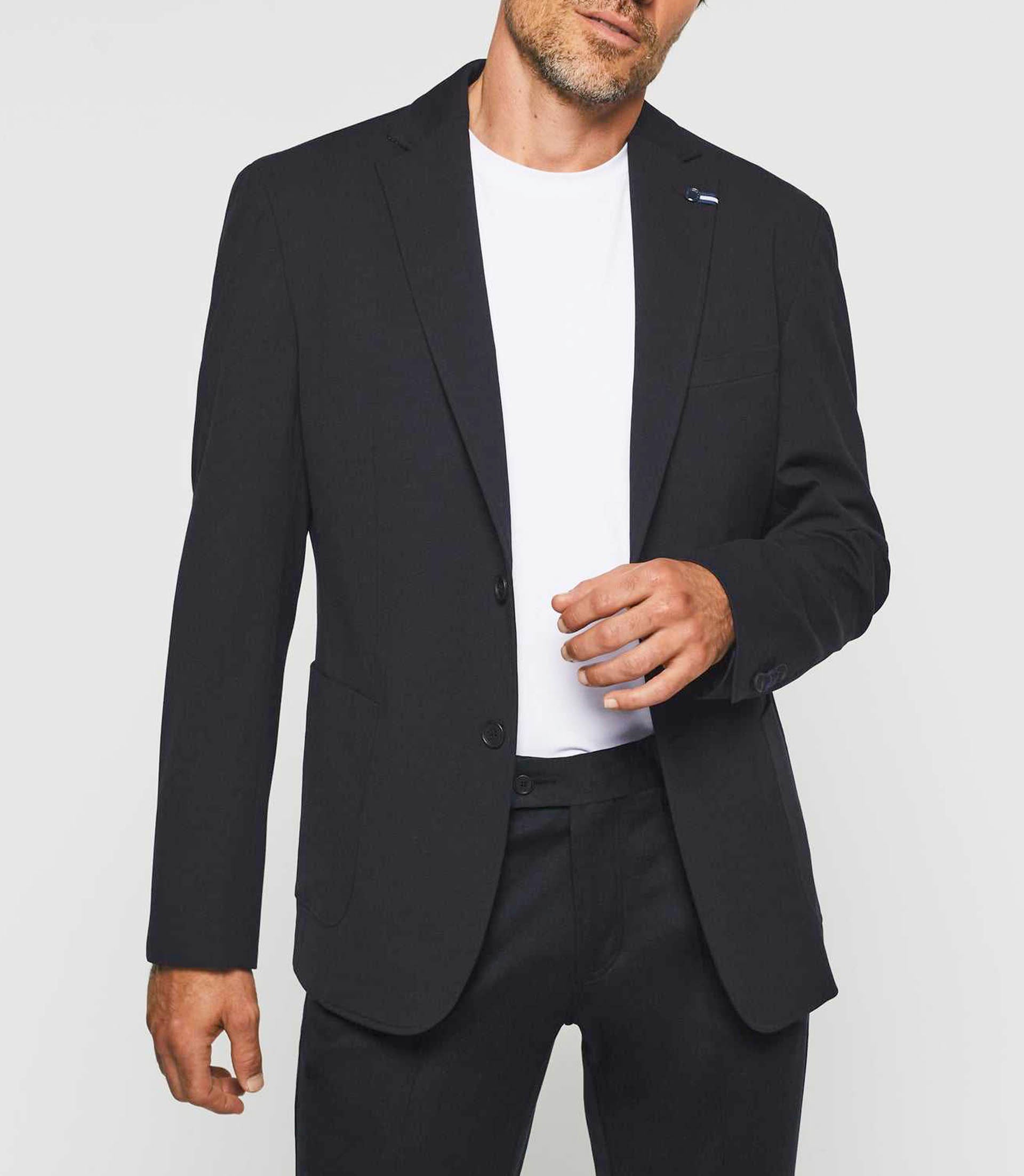 Veste ville maille marine "Cosmo" - IZAC
