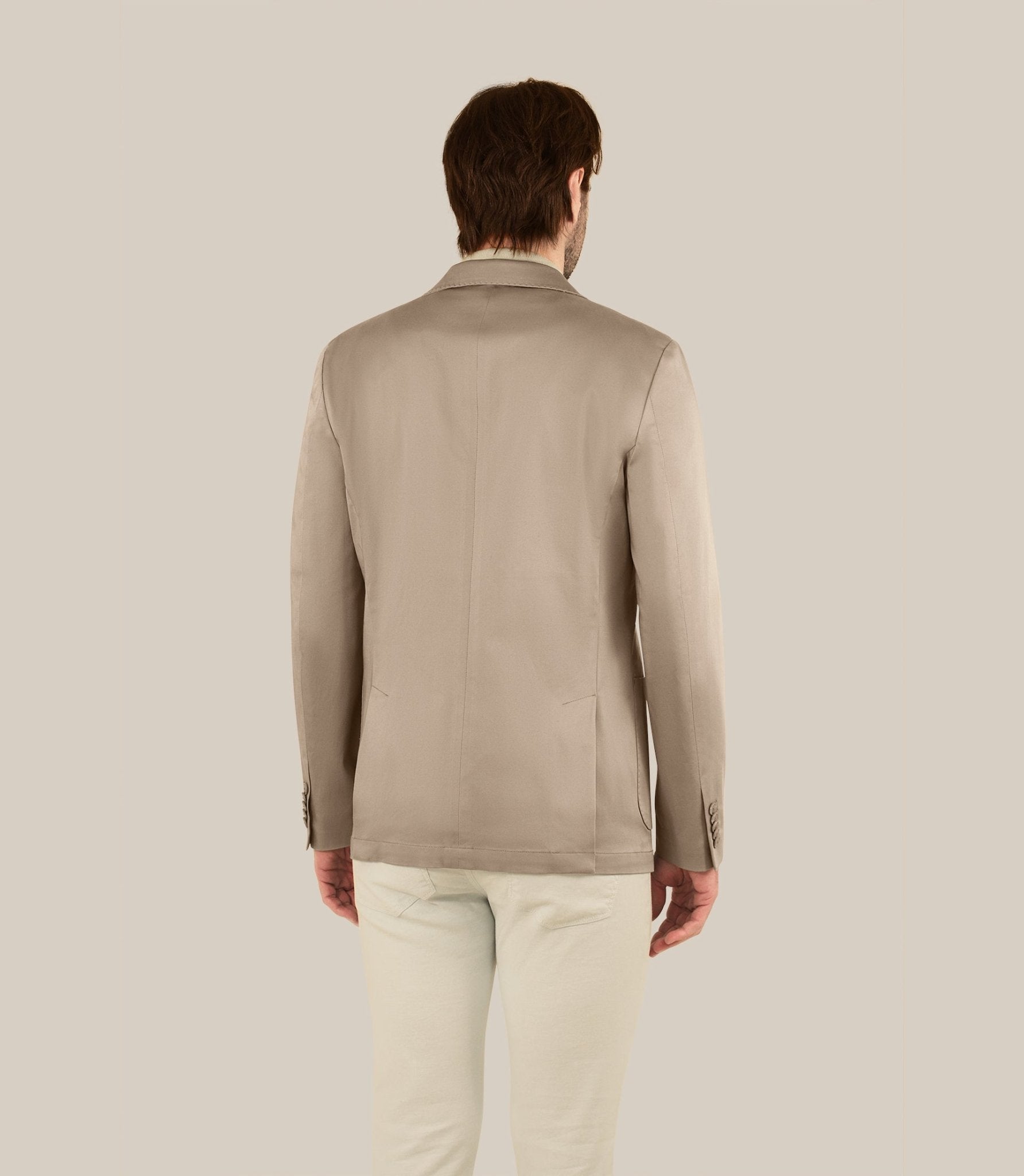 Veste ville en satin de coton kaki - IZAC