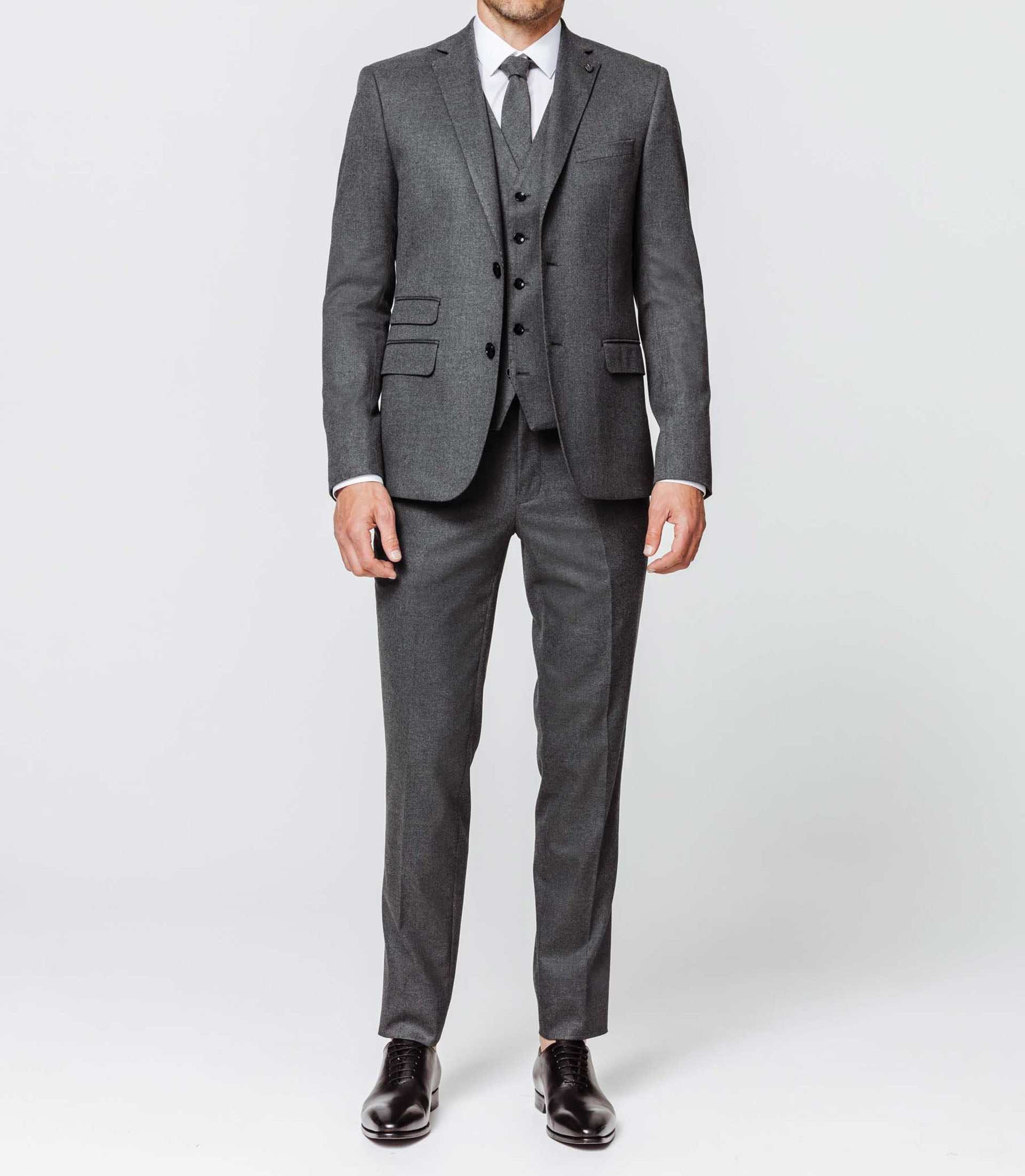 Veste grise esprit flanelle "Eldi" - IZAC