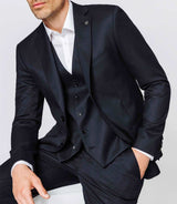 Veste navy esprit flanelle - IZAC