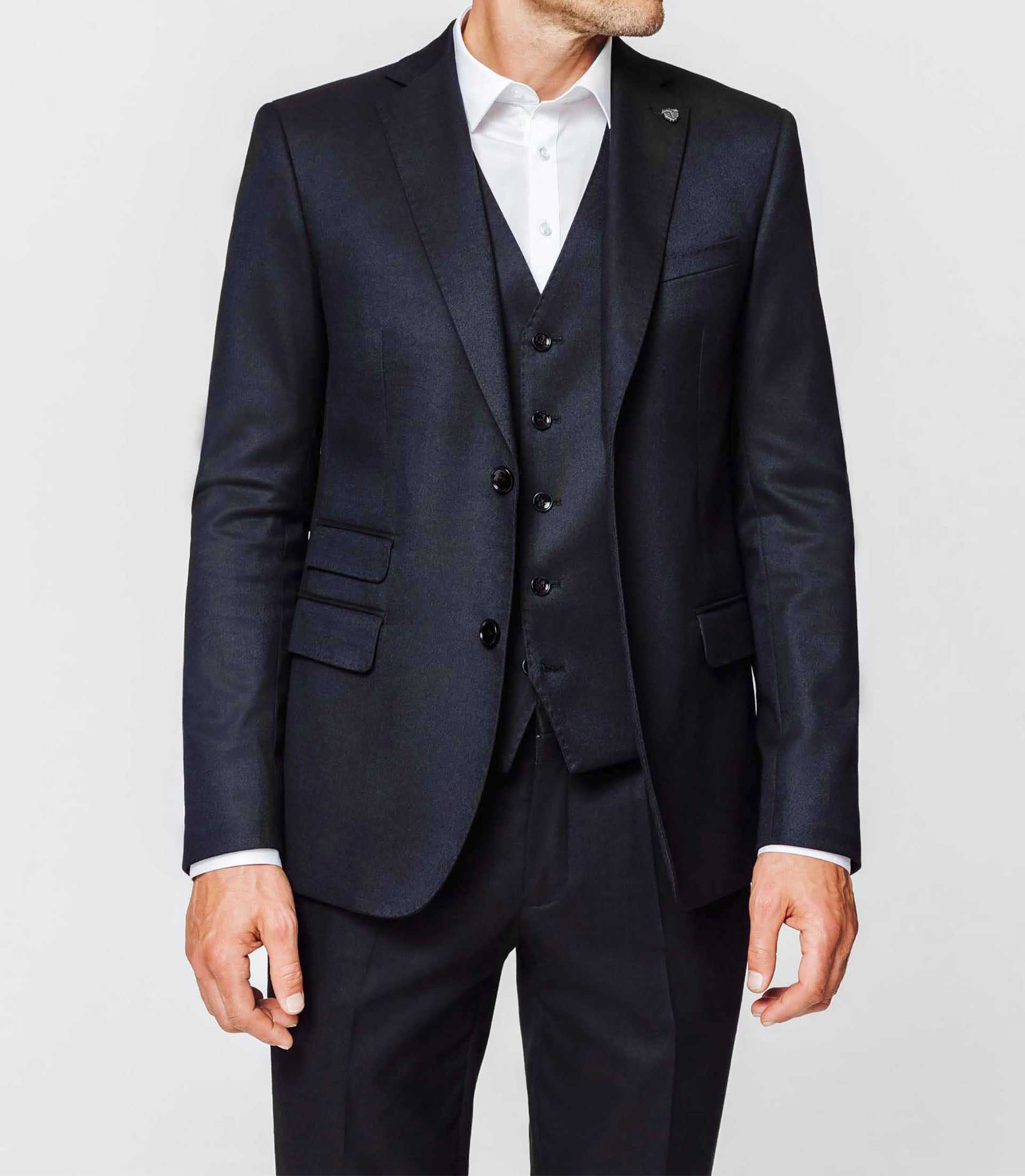 Veste navy esprit flanelle - IZAC