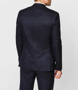 Veste navy esprit flanelle - IZAC
